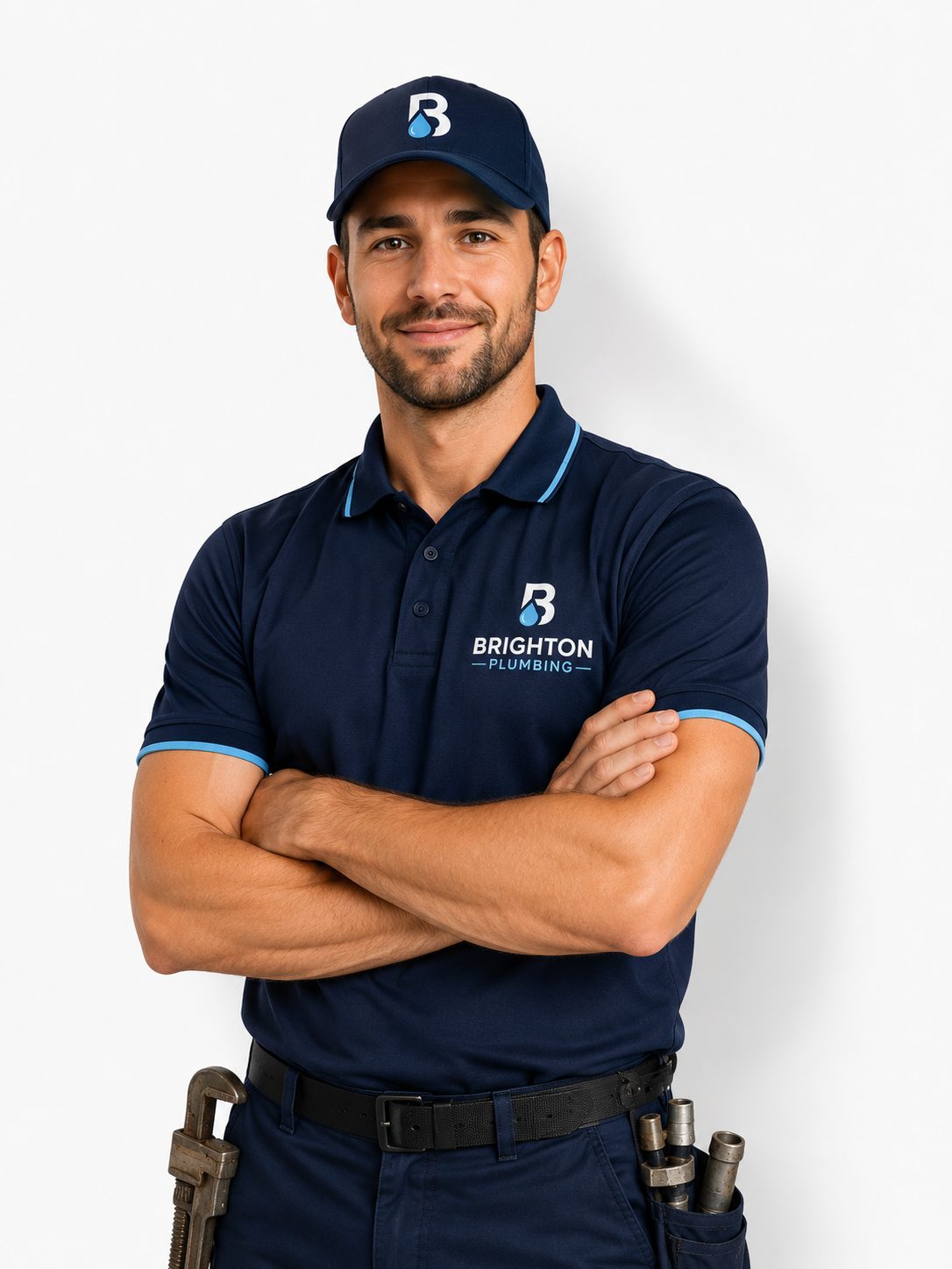 Brighton Plumbing Co plumber in work uniform